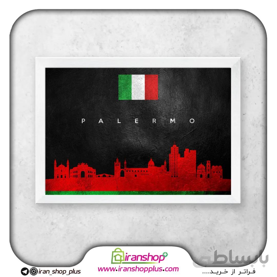 تابلو پوستر شهر پالرمو با تم World Skyline