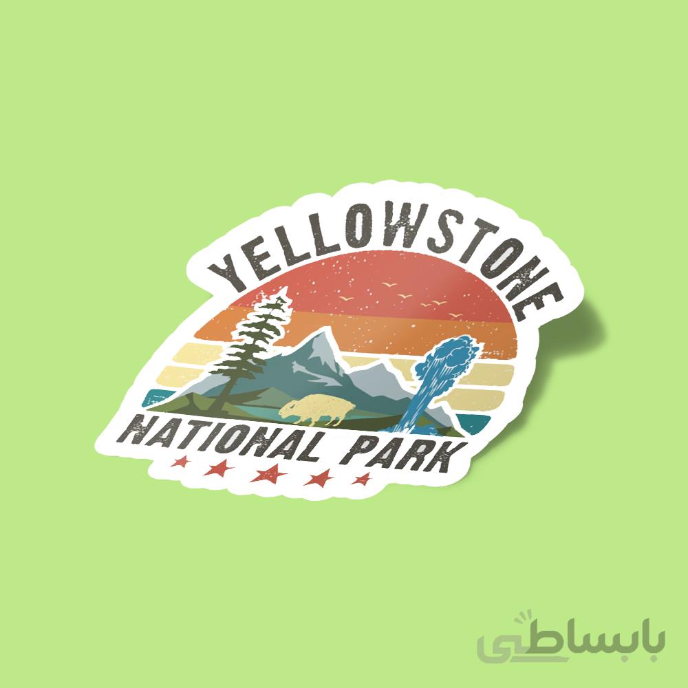 استیکر Yellowstone National Park Sticker
