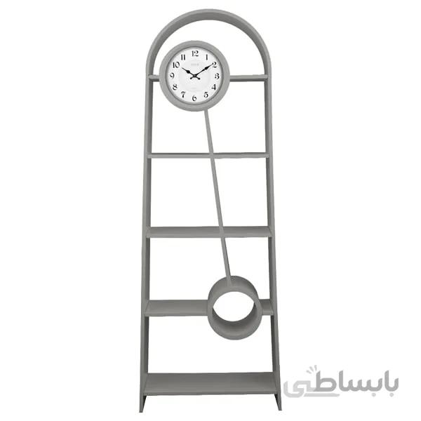 ویترین ساعت دار چوبی لوتوس مدل 999 طوسی