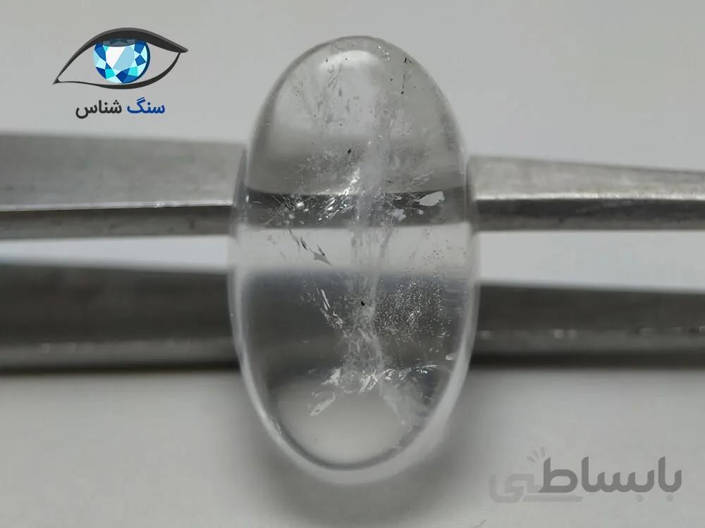 نگین کوارتز شفاف طبیعی 2.8 گرم
