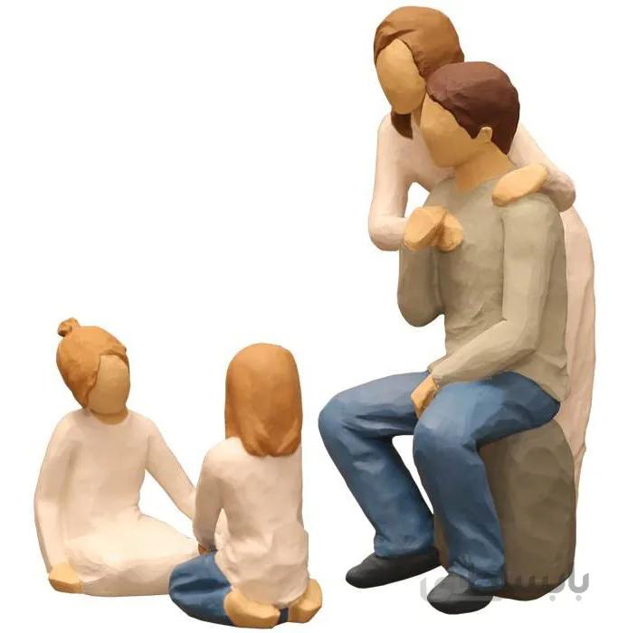 مجسمه امین کامپوزیت مدل Family Grouping کد 568 بسته 3 عددی