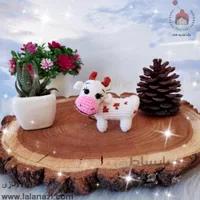 عروسک بافتنی آویز گاو ونیز ( کد 90038 )
