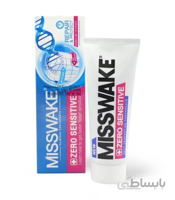 خمیر دندان مخصوص لثه های حساس میسویک MISSWAKE مدل Zero Sensitive - حجم 75 میلی لیتر