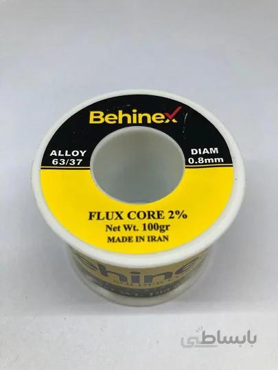 سیم لحیم 100 گرمی سایز 0 8 بهینکس Behinex