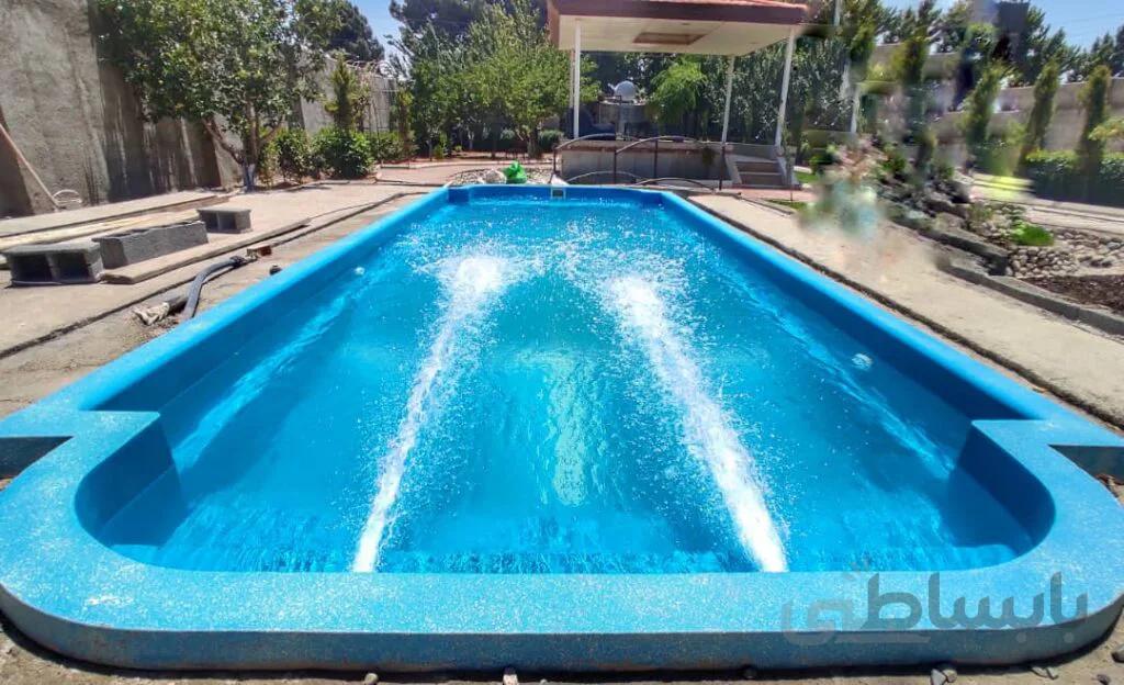 استخر تفریحی فایبرگلاس 8×3 زرفام