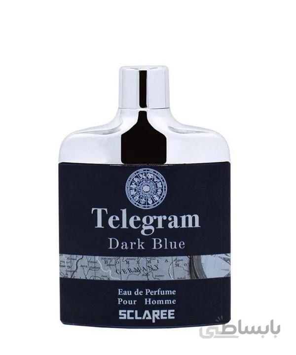 ادو پرفیوم مردانه اسکلاره مدل SCLAREE Telegram Dark Blue حجم 82 میلی لیتر ا SCLAREE Telegram Dark Blue Eau De Parfum For men 82ml
