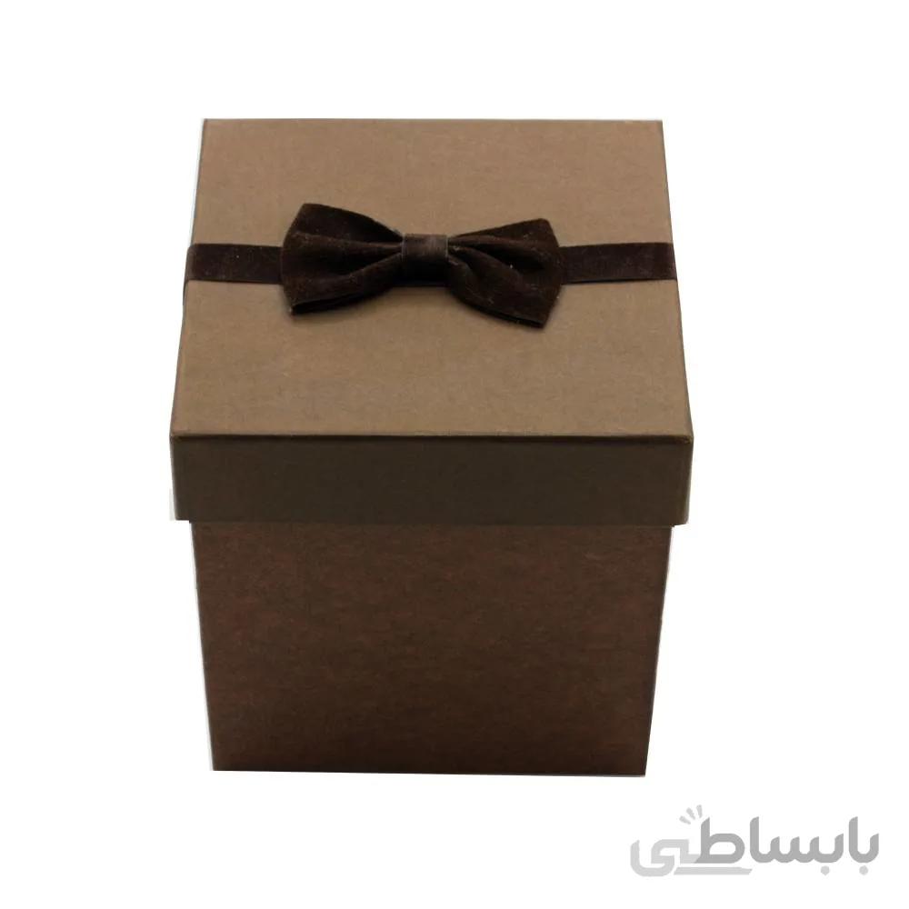 جعبه هدیه هارد مکعب پاپیون دار