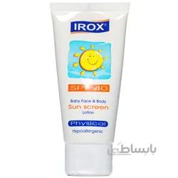 لوسیون ضدآفتاب صورت وبدن اطفال ایروکسIrox Baby Sunscreen Lotion SPF40