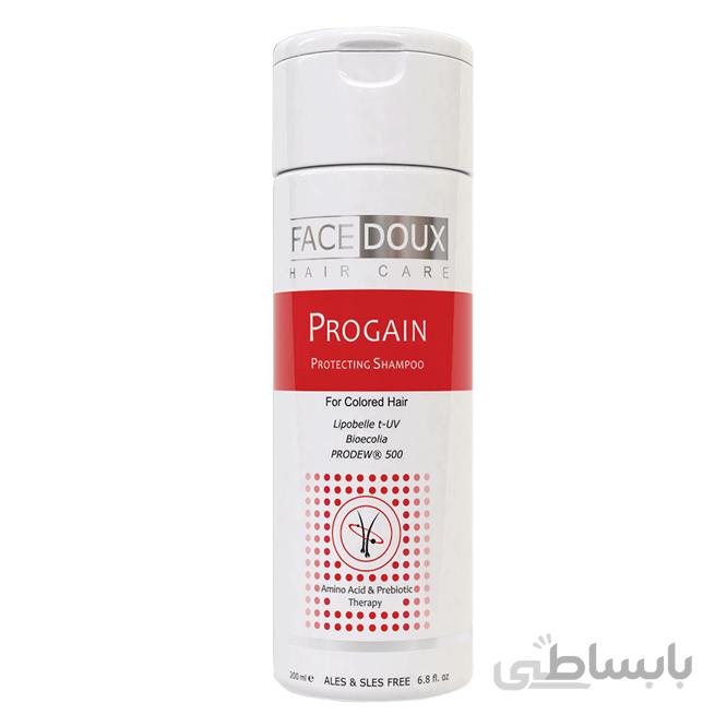 شامپو رنگ پروگین مناسب مو رنگ شده Progain فیس دوکس 200 میلی لیتر
