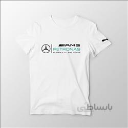 تیشرت سفید بنز petronas