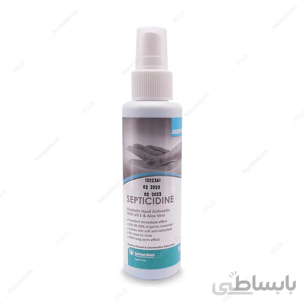 محلول ضد عفونی کننده دست سپتی سیدین SEPTICIDINE حجم 125ml