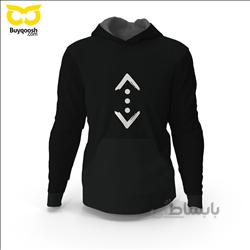 سویشرت مشکی چوکور-گودال