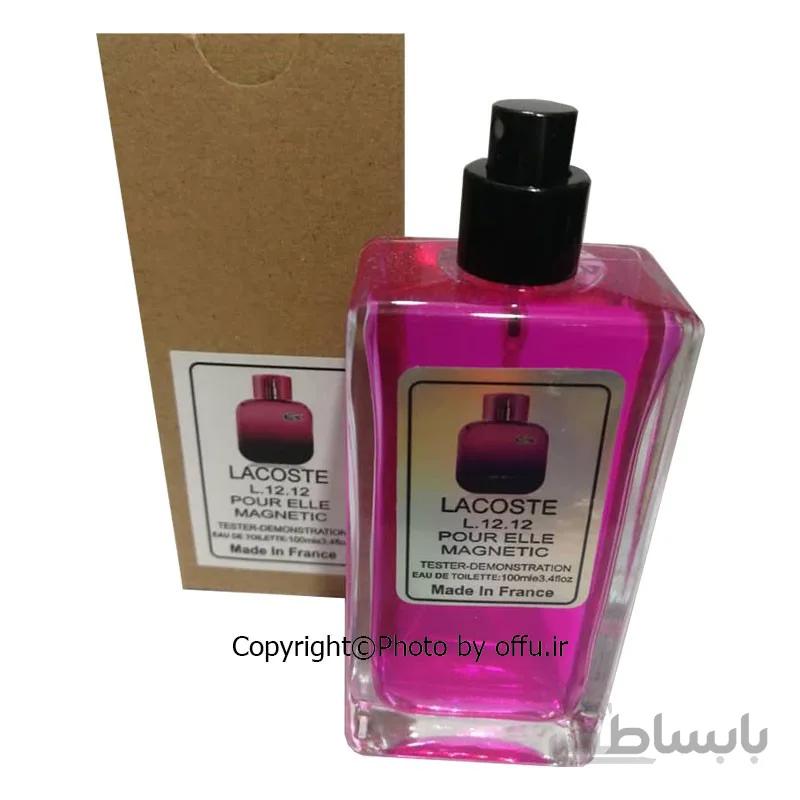 طرح تستر ادوپرفیوم زنانه لاگوست ال.12.12 پور اله مگنتیک | L.12.12 pour Elle Magnetic