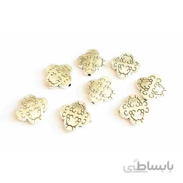 خرج کار نقره ای بسته 10 عددی 1cm