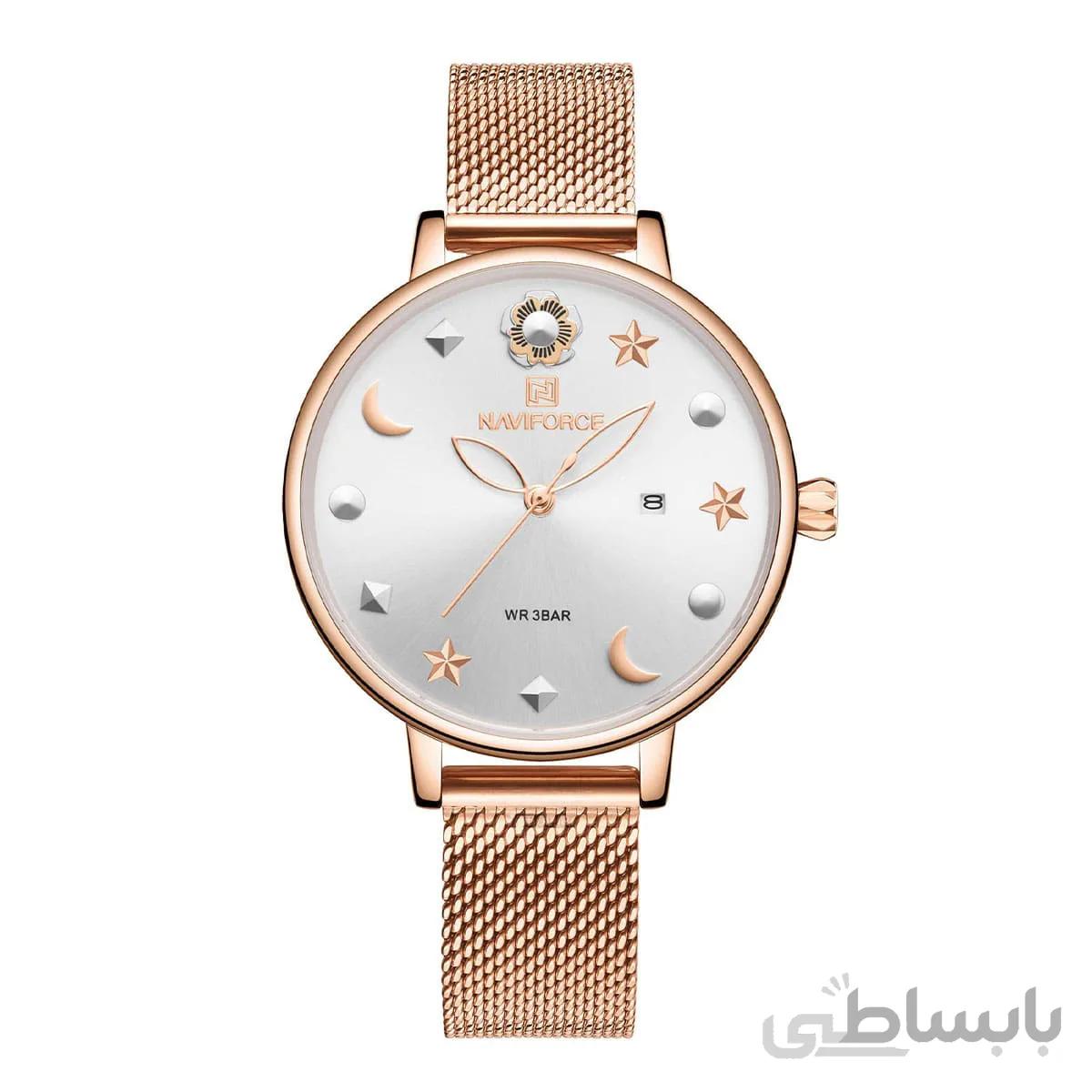 ساعت مچی نیوی فورس زنانه سیلور مدل Naviforce 5009