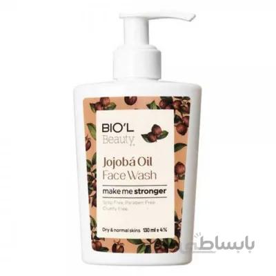 فیس واش کرمی حاوی روغن جوجوبا بیول Biol Jojoba Oil Face Wash