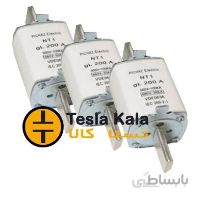 مجموعه سه تایی فیوز کاردی 100 تا 250 آمپر gG/gL پیچاز الکتریک NT1