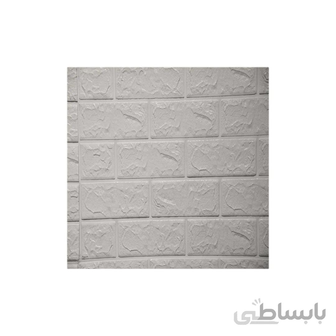 دیوار پوش فومی طرح آجر سفید 70x77