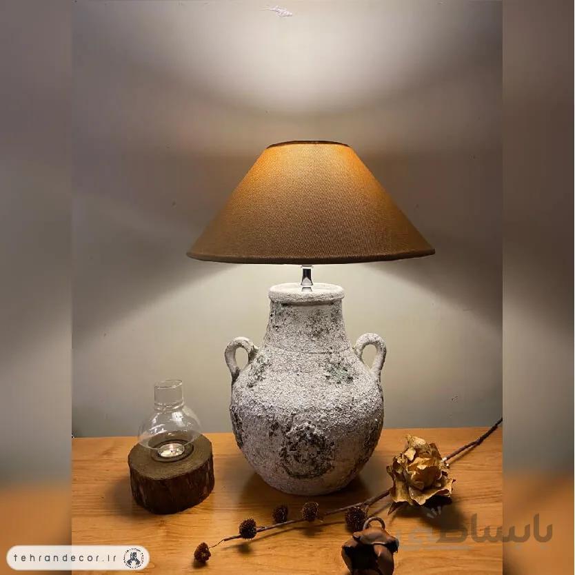 آباژور رومیزی سفالی مورن