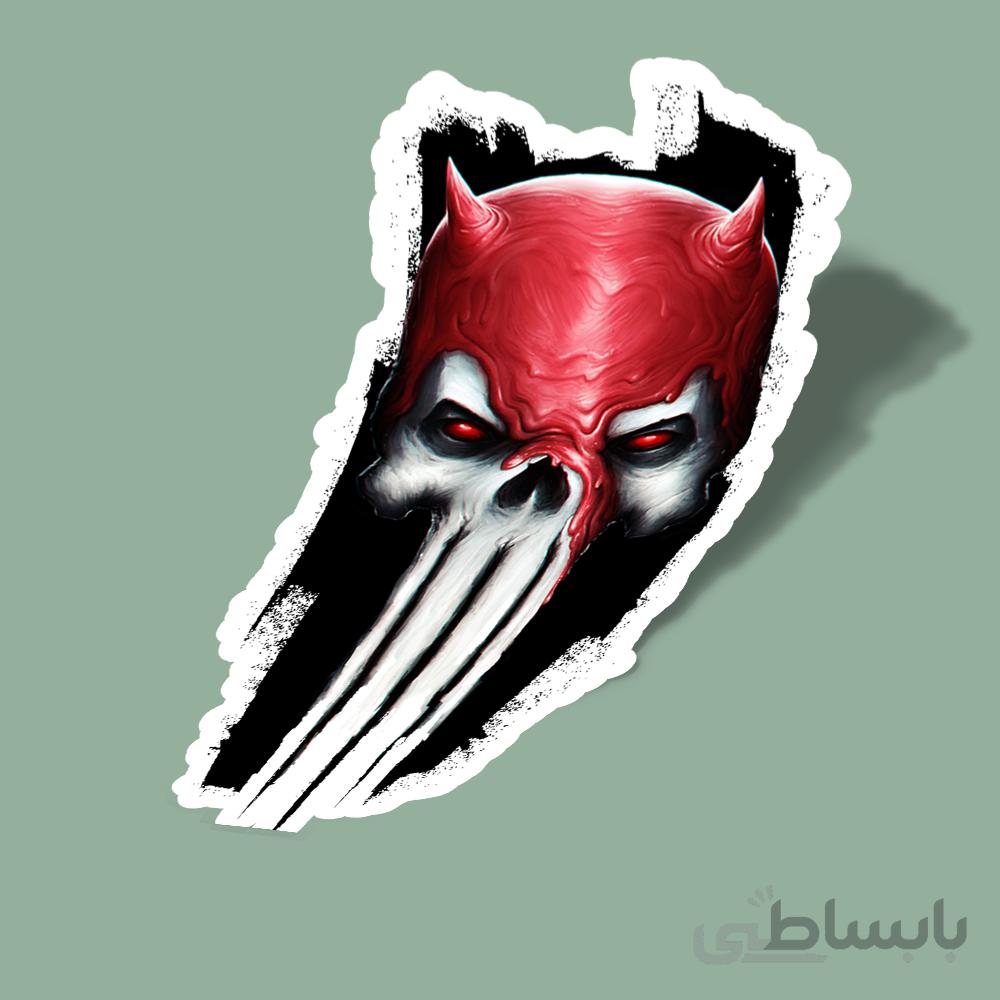 استیکر Daredevil x The Punisher