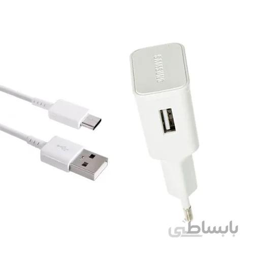 شارژر اصلى سريع همراه با كابل type c سامسونگ گوشى Samsung Galaxy A20e ا 2A Samsung Galaxy A20e Fast travel charger with type c cable