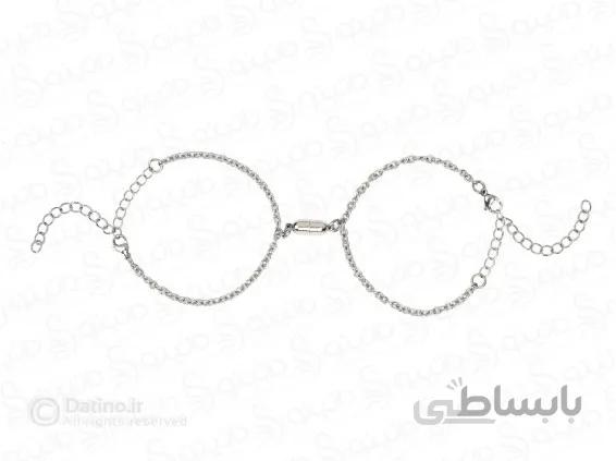 دستبند جفت مگنتی طرح کپسول عشق 12287