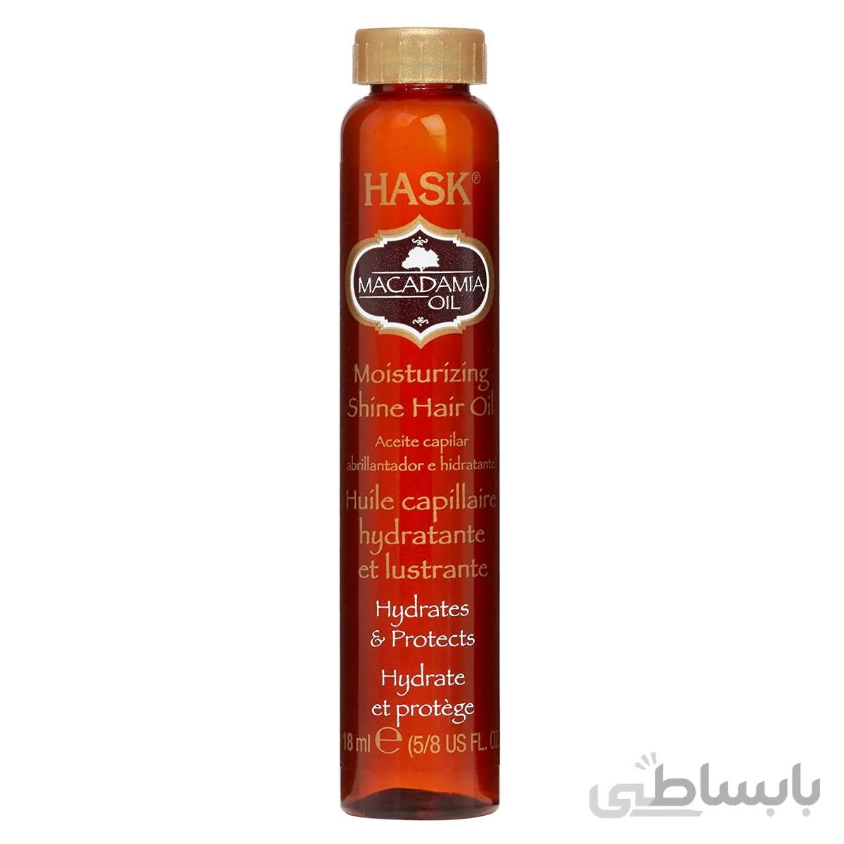 روغن مو مرطوب کننده ماکادمیا هاسک 18 میلی لیتر