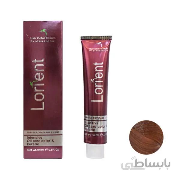 رنگ مو لورینت شماره 8.734 حجم 100 میلی لیتر رنگ فندقی روشن