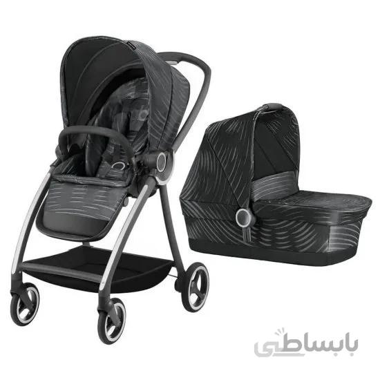 ست 2 تکه کالسکه و کریکات نوزاد Gb مدل Maris Lux black