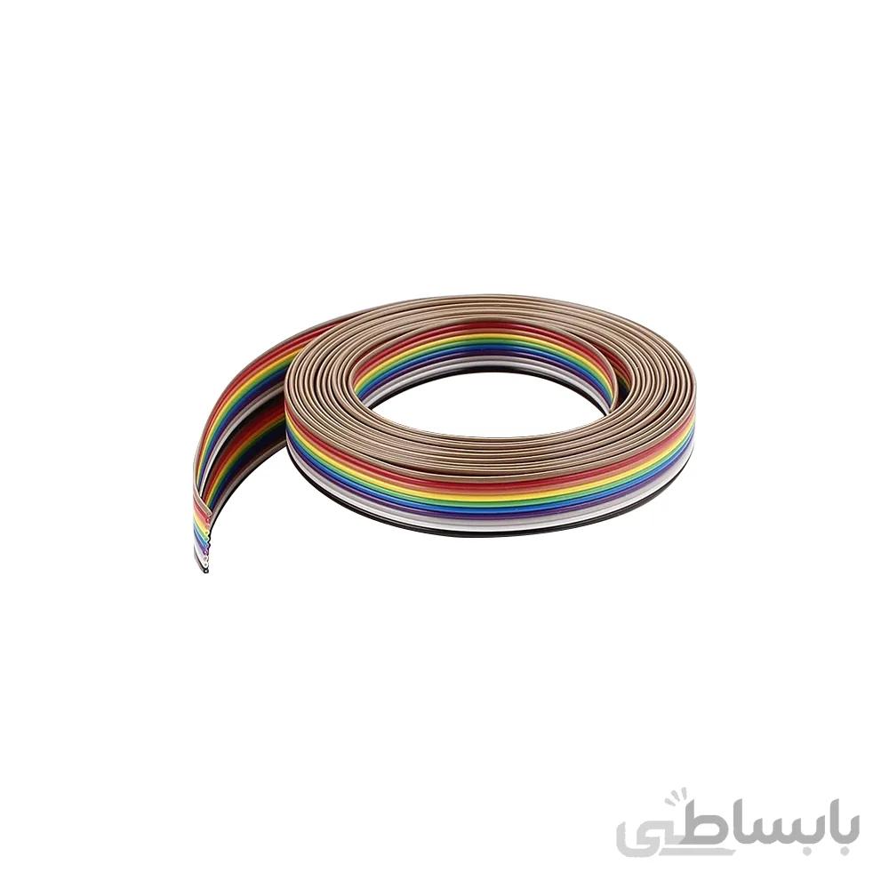فلت کابل رنگی 10 رشته
