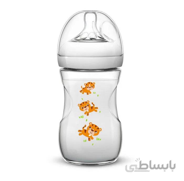 شیشه شیر نچرال 260 میلی لیتر طرح ببر اونت AVENT