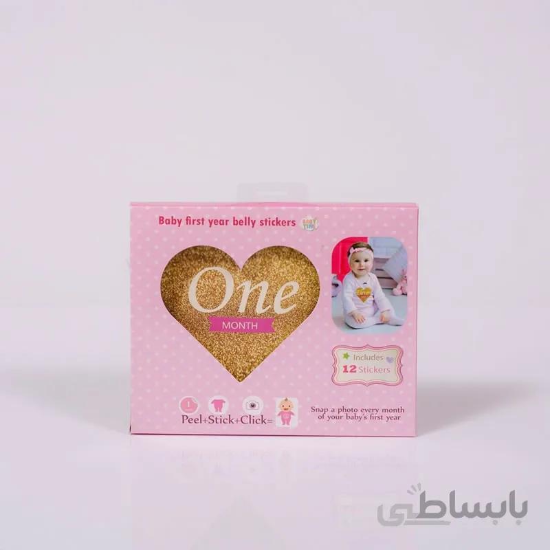 استیکر ماهگرد نوزاد کد 011 بیبی تایم Baby time