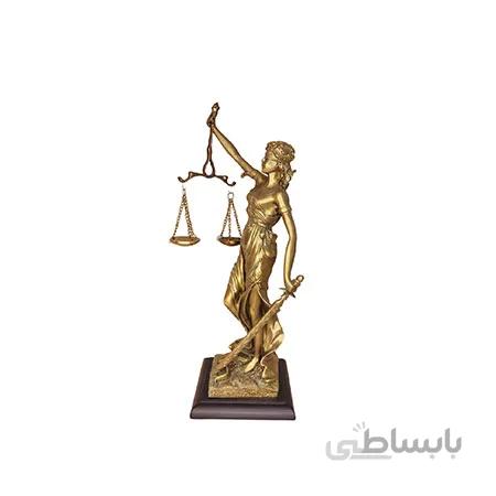 مجسمه فرشته عدالت روکش برنزی کد۰۱