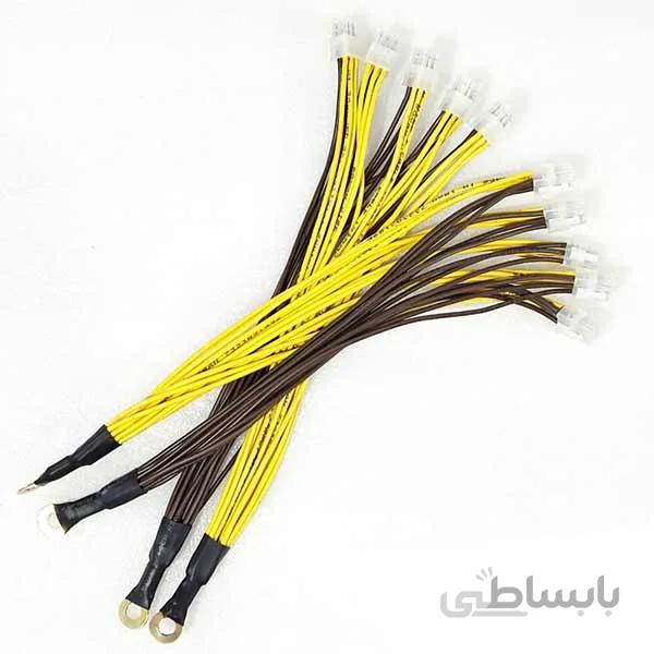 دسته سیم اتصال پاور به هشبرد ماینر 10 سر سوکت 6 پین به 4 سر کابلشو طول 50 سانتی متر