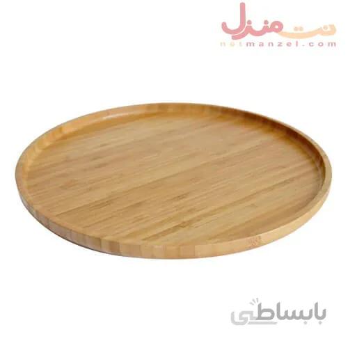 سینی گرد چوبی بامبو برند بامبوم مدل کاپوچینو