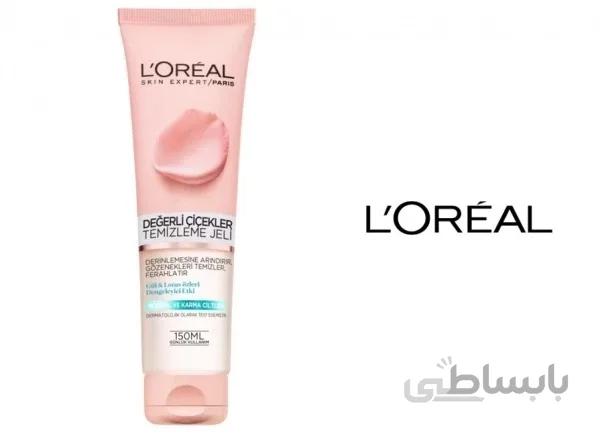 ژل لایه بردار لورال گل سرخ و نیلوفر آبی