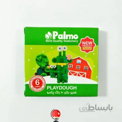 خمیر بازی 6 رنگ مقوا پالمو palmo سبز