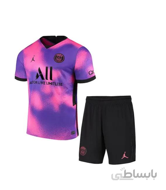 کیت چهارم هواداری به همراه شورت تیم پاریسن ژرمن Paris Saint Germain Fourth Jersey Kit 2021/22(Jersey+Shorts)