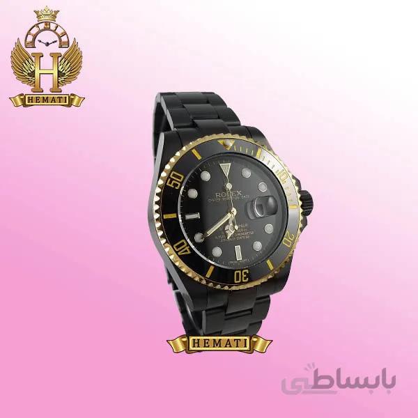 ساعت مردانه رولکس ساب مارینر Rolex submariner rosb110 مشکی-طلایی