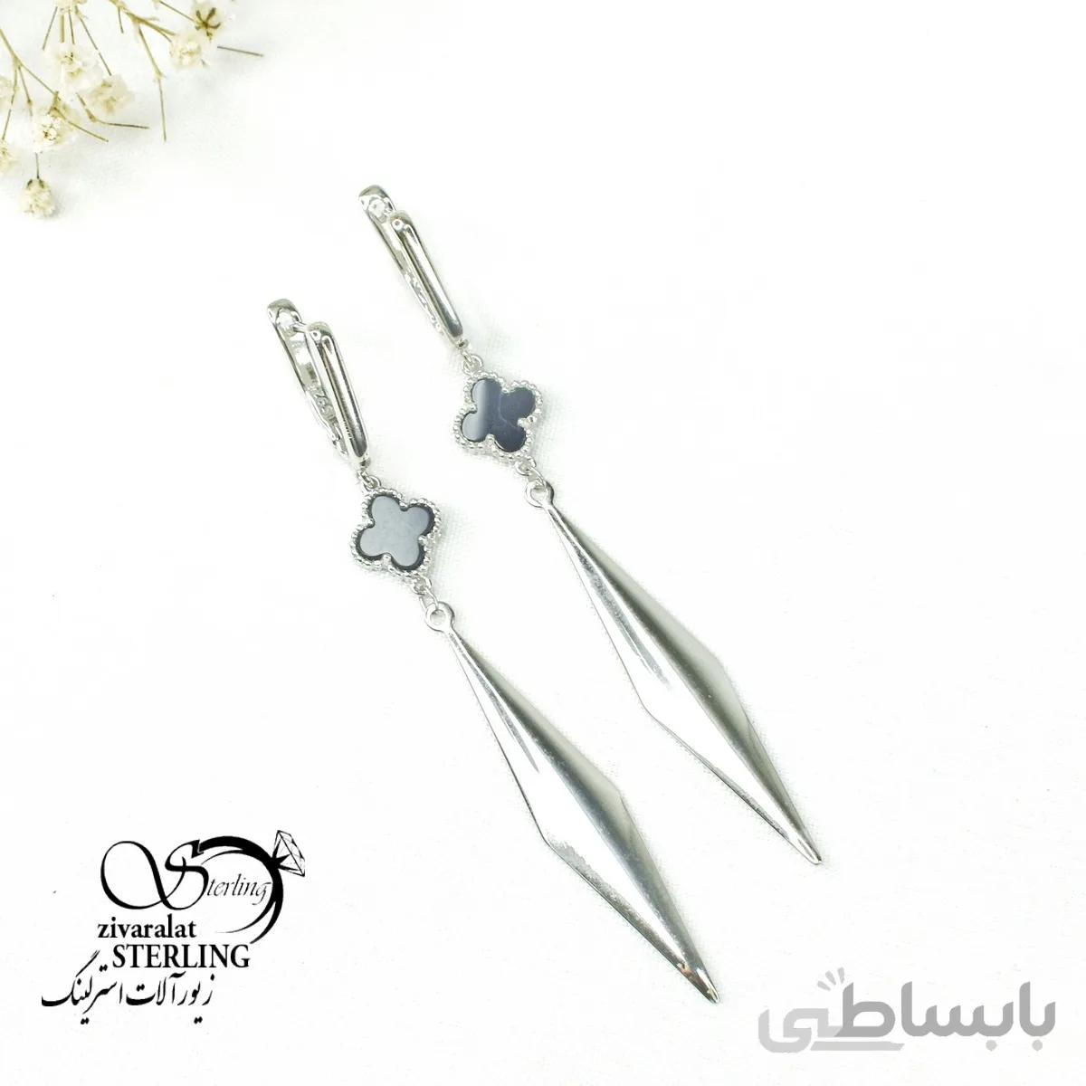 گوشواره آویز نقره ونکلیف