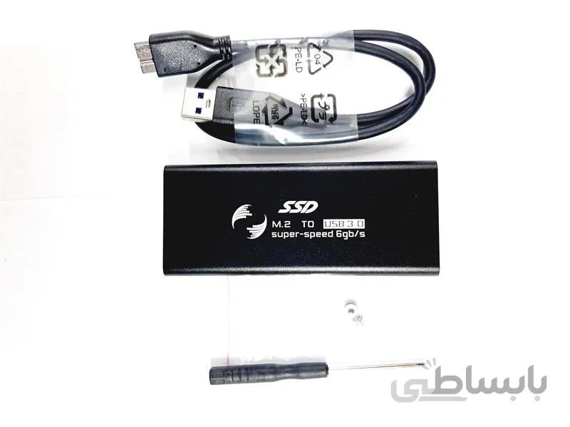 باکس تبدیل هارد لپ تاپSSD M2 به یو اس بی 3 ا CONVERTER SSD BOX M2 USB3