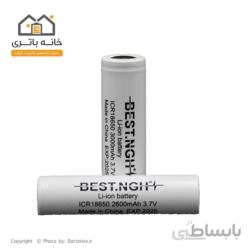 باتری لیتیوم آیون شارژی 18650 3.7 ولت 2600 میلی آمپر بست - Best
