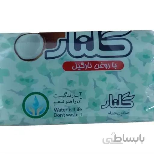 صابون حمام و دستشویی گلنار رنگ سبز مدل تکی وزن 130گرم