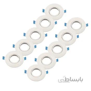 قاب هالوژن کی ام سی مدل پلاستیکی بسته 20 عددی