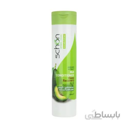نرم کننده موی سر شون با عصاره آووکادو 400 میل ا Schon Avocado Moisturizing Shampoo And Conditioner For Dry Hair