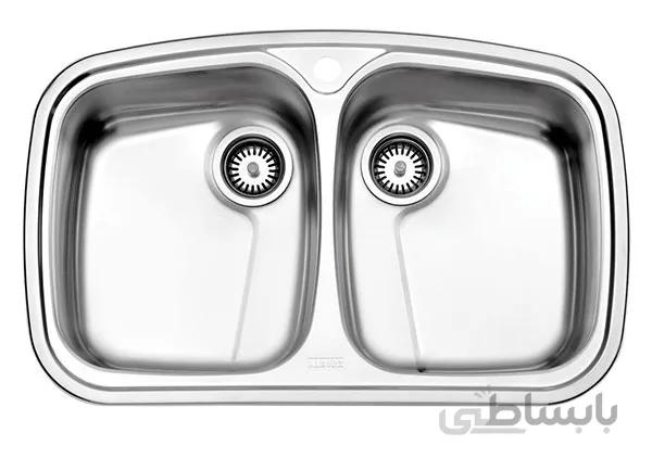 سینک پروانه توکار استیل البرز مدل 628 ا ابعاد : 80x50 سانتی متر