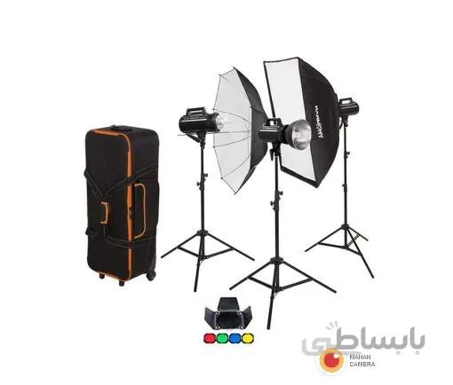 کیت کامل فلاش استودیویی GEMINI GS300II با قدرت 300 ژول