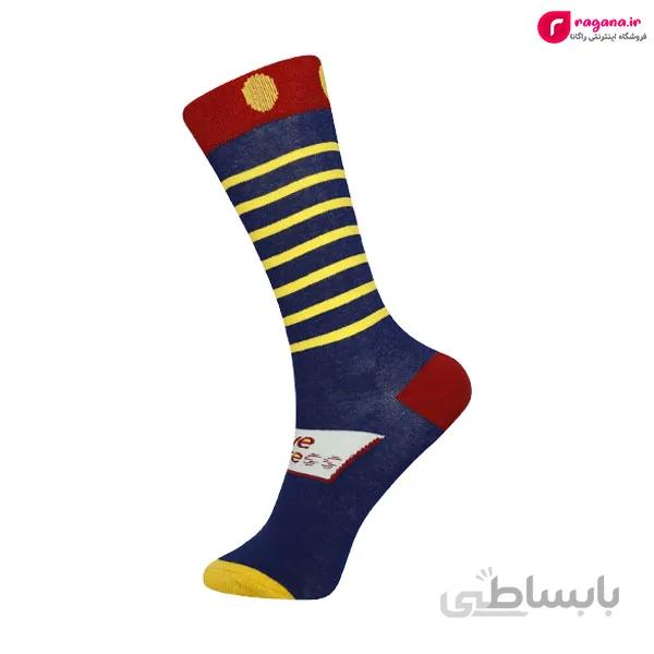 جوراب زنانه ساق بلند MOXIAO طرح راه راه کد R215268