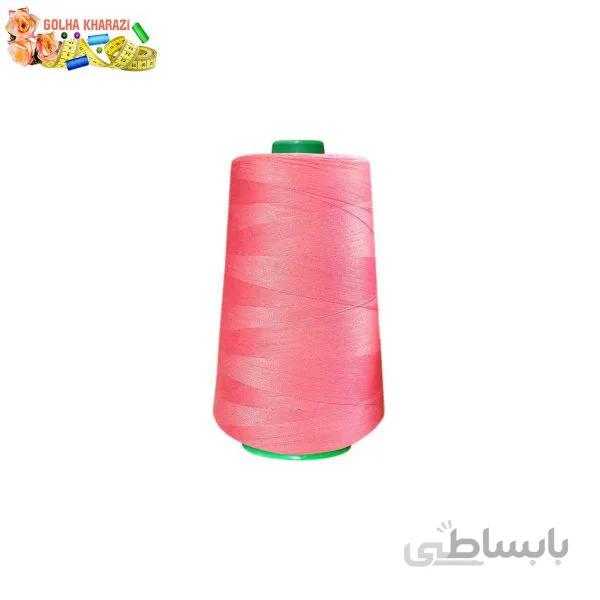 دوک نخ خیاطی صورتی پر رنگ کد 104