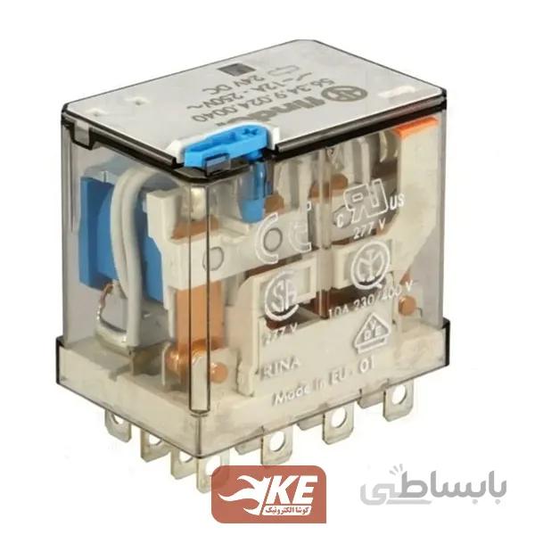 رله 24VDC چهار کنتاکت 12 آمپر فیندر 563490240040